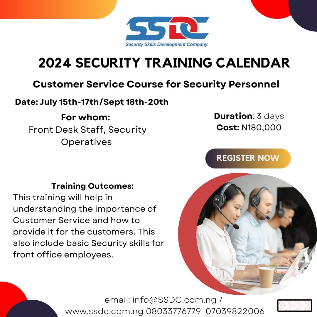 ssdcng's tweet photo. Discover new skills with our courses! 
Check out our upcoming training dates and enroll today. 
.
For inquiries, 
contact us @ info@ssdc.com.ng
.
.
#ssdc #lagos #Nigeria #Learningisfun #Discover #SkillUpNow #Enrollltoday #Training #Knowledge #Unlockyourpotential #Determination https://t.co/BOHwMiSxAg
