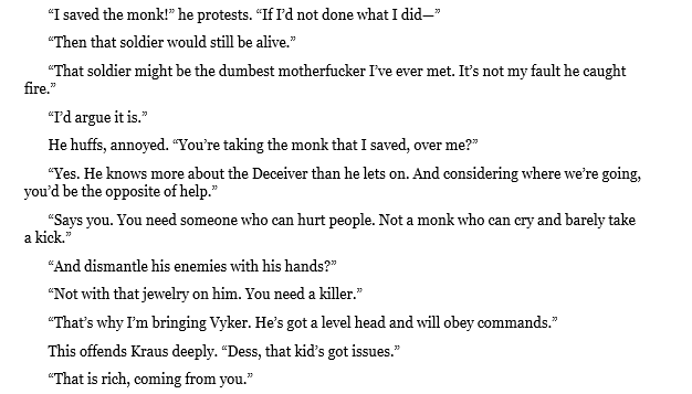 DavidTList's tweet photo. The very best thing about writing #draft1 is the freedom to explore characters and relationships, particularly through dialogue.
The worst thing is that I'll have to rewrite every bit of this shite.
#IrdessaTheUndying
#KrausTheCarcass
#issues https://t.co/D3TLF26Uyu