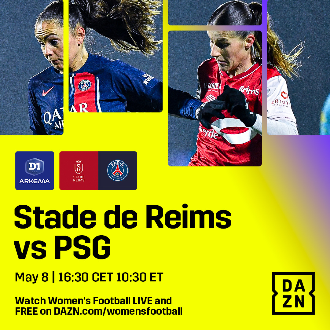 👀 All eyes turn to France. Will it be Fleury or Stade de Reims to face Lyon in the play-off semifinals? Watch live for free on DAZN ▶️ bit.ly/DAZNWFootball Avaiable in selected territories #D1Arkema #NewDealForWomensFootball