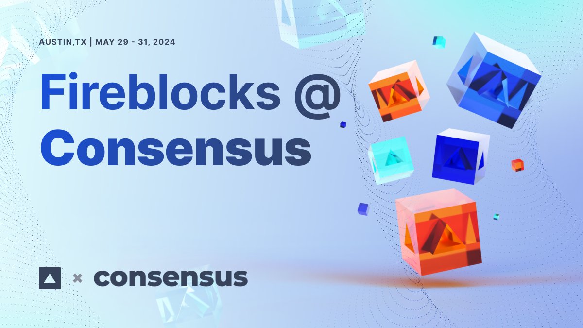 Fireblocks is taking over @consensus2024 in Austin, Texas! Here’s where you can find us: ✅ Don’t miss our 'End to End Tokenization with Fireblocks' workshop, led by our Sr. Director, Banking & Asset Management, @FireblocksNeil. Join us on May 29 at 10:30 am to learn all about