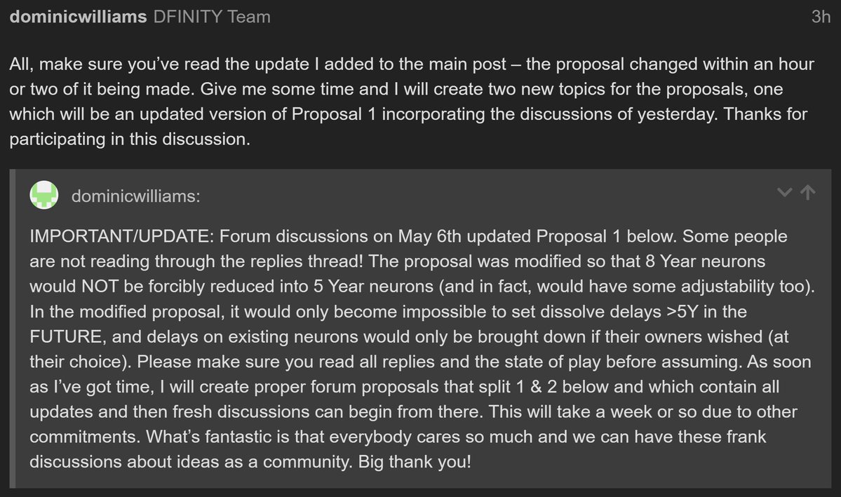 As for the knee-jerk reaction of some people to the potential 8YG neuron proposal. I can see this actually making the 8YG neurons more valuable. They would become like a rare NTF that is no longer available to everyone. Only difference is that now, an 8YG could reduce to 5YG.