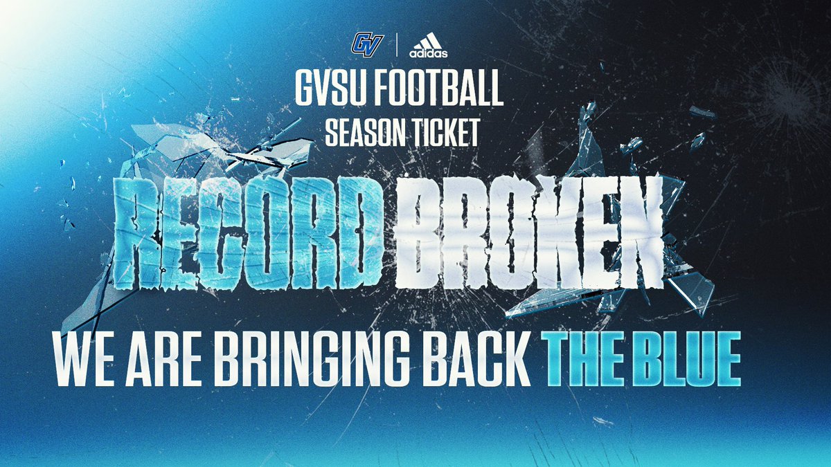 𝐑𝐞𝐜𝐨𝐫𝐝 𝐁𝐫𝐨𝐤𝐞𝐧 📈 Thank you Laker Nation! We’re bringing back blue! Your support fuels our journey. Light up lubbers and secure your season tickets at GVSUtickets.com