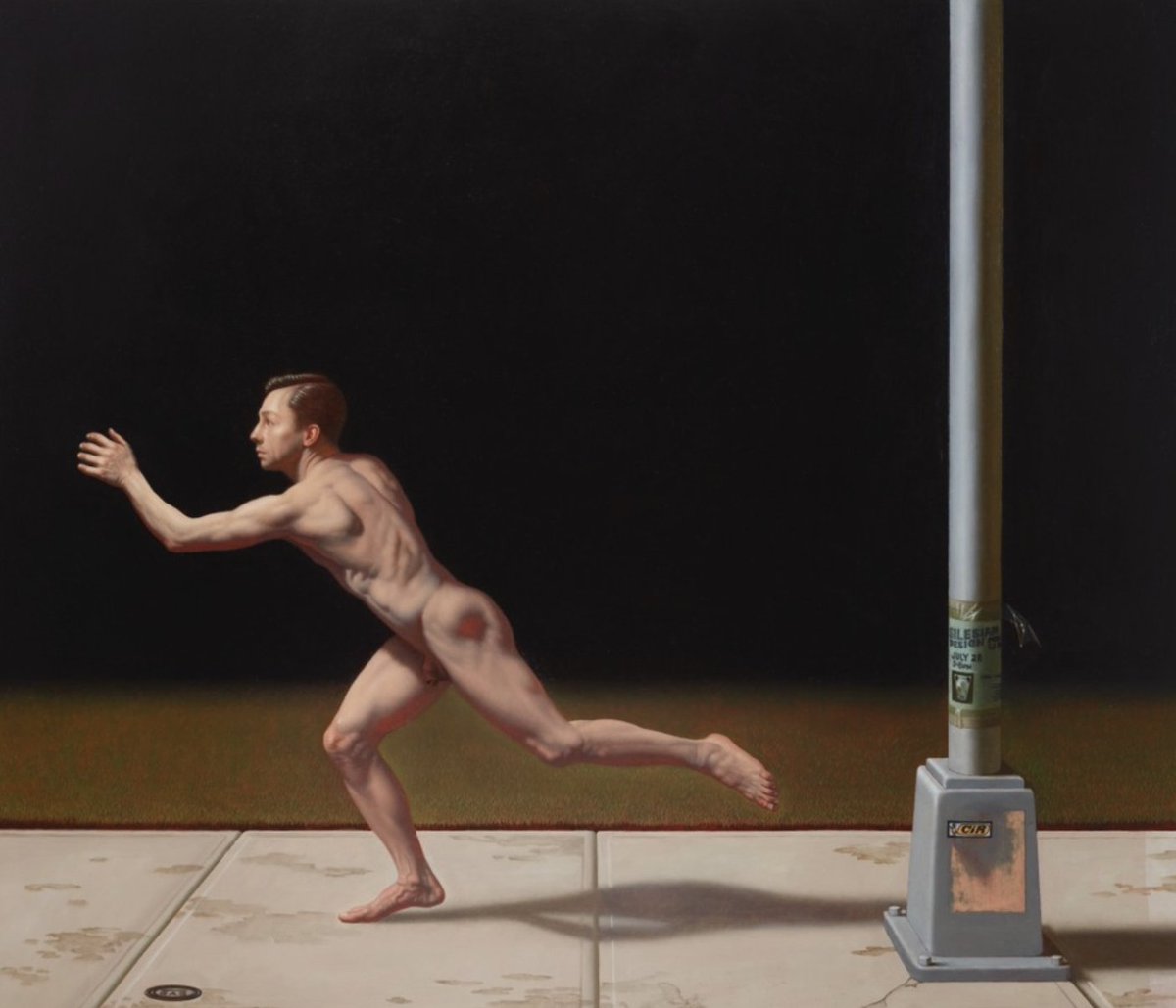 ‘Man Running.’ #Painting by Kurt Kauper #art