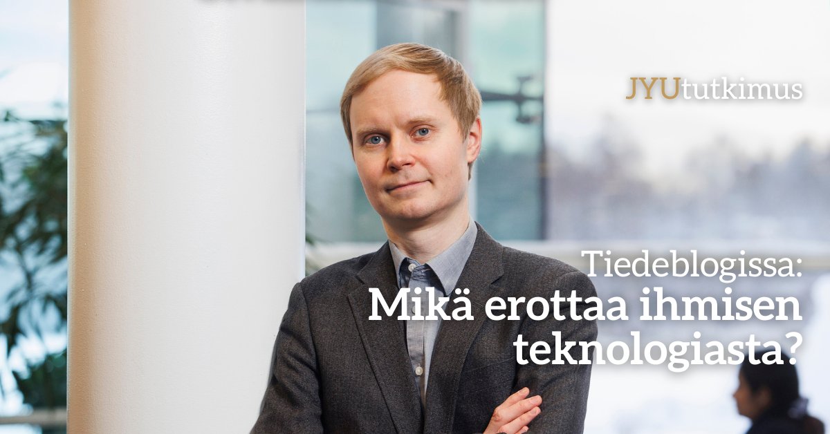 Uusi teknologia tuo myös haasteita, kirjoittaa uusi professori Markus Salo @it_jyu. Tutkijoilla on suuri rooli negatiivisten vaikutusten selvittämisessä ja ehkäisemisessä, jos teknologioiden tarjoajat eivät niihin keskity. ⭐ r.jyu.fi/Ftz #Tiedonportti #JYUnique