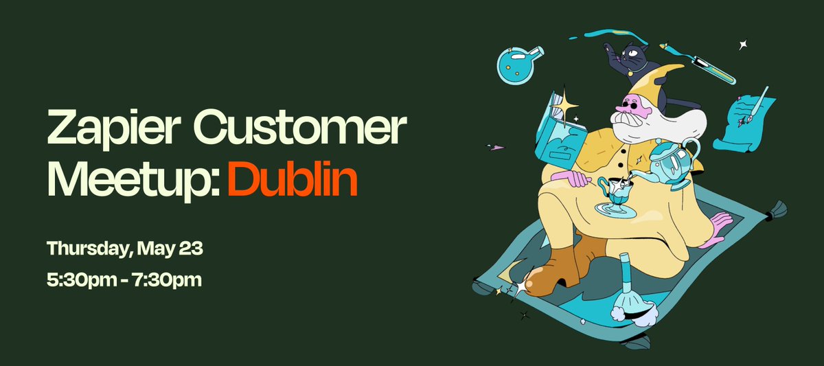 Zapier’s heading to Dublin and you’re invited! Join us on May 23rd at 777 from 5:30 p.m. to 7:30 p.m. to meet other Zapier users and nerd out about automation and AI. Beverages, snacks and magic(al conversations) will be provided! RSVP here: bit.ly/3WkjbII