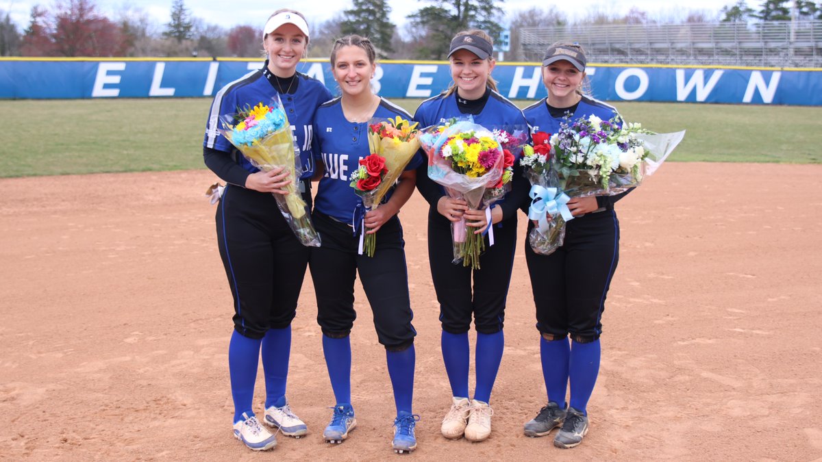 Sending off our senior student-athletes in style 💙 A big Blue Jay THANK YOU to our senior athletes who have made a lasting impact at #etowncollege on and off the field and in the classroom. We can't wait to cheer you on in your future endeavors! #EtownGrad24