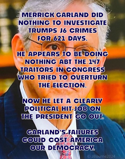 Merrick Garland wasted all of our collective time by doing nothing.