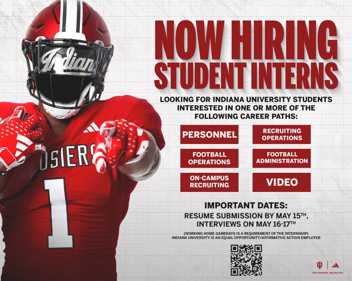 Applications are 𝗢𝗣𝗘𝗡 for 2024-25 #IUFB interns! 🔗: lnkiy.in/IUFOOTBALLINTE…