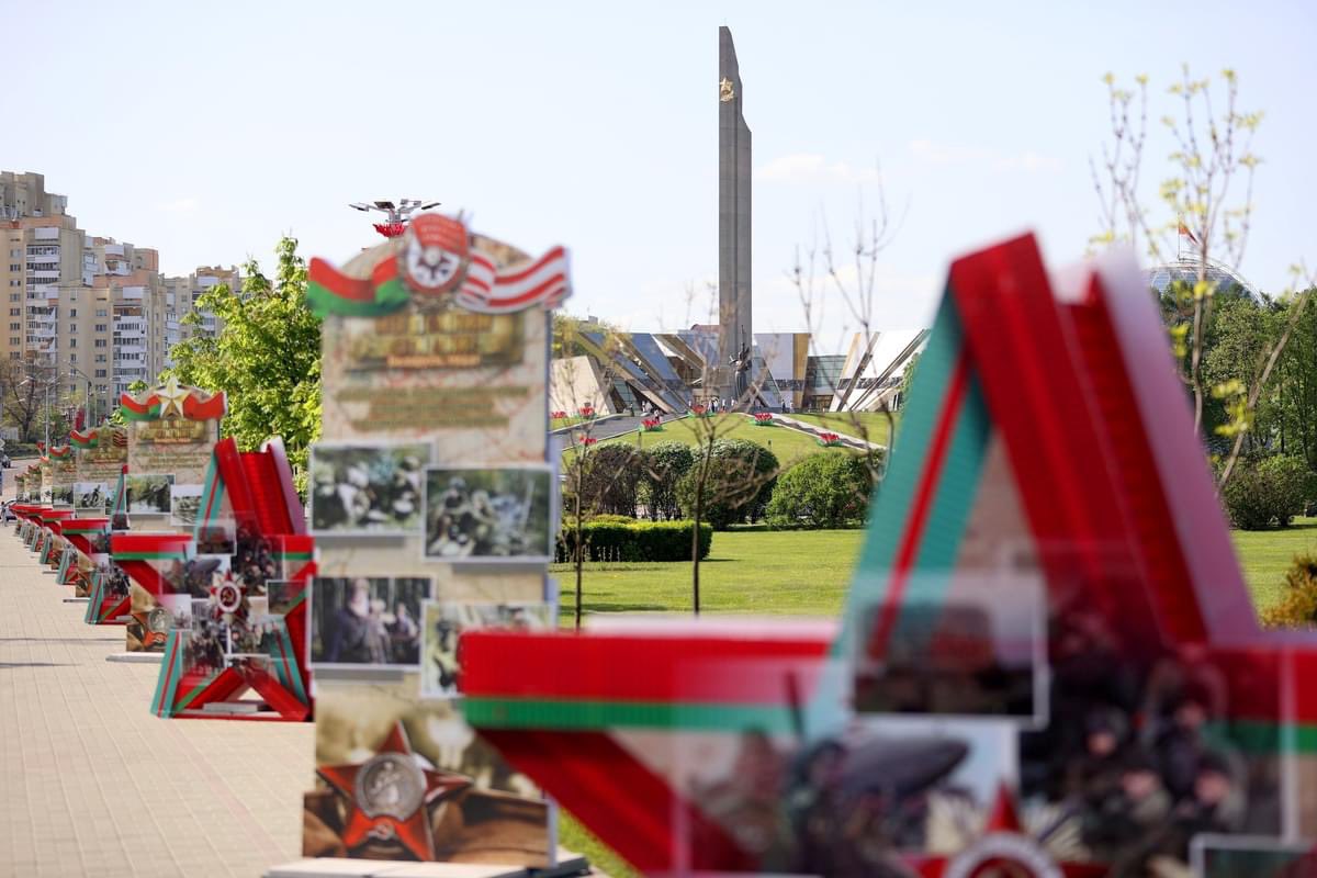 #BY80 The Hero City of #Minsk is ready to celebrate Victory Day🌟 👆 2⃣0⃣2⃣4⃣ marks the 8⃣0⃣th Anniversary of the liberation of #Belarus🇧🇾🇧🇾🇧🇾