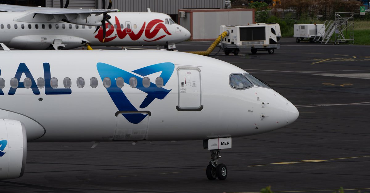 UU274 #A220 (F-OMER)
#LaRéunion 🇷🇪 - 🇾🇹#Mayotte
#avgeek #aviation