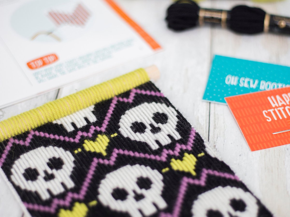 Smart Buys! Skulls Tapestry Kits, Skulls Bargello Kits, Halloween Bargello Tapestry Kits, Modern Tapestry Kit, Beginners Tapestry Kit, Easy Tapestry Kit starting from £35.95 at ohsewbootiful.etsy.com/listing/154493… See more. 🤓 #NeedleCraftKit #DiyGift