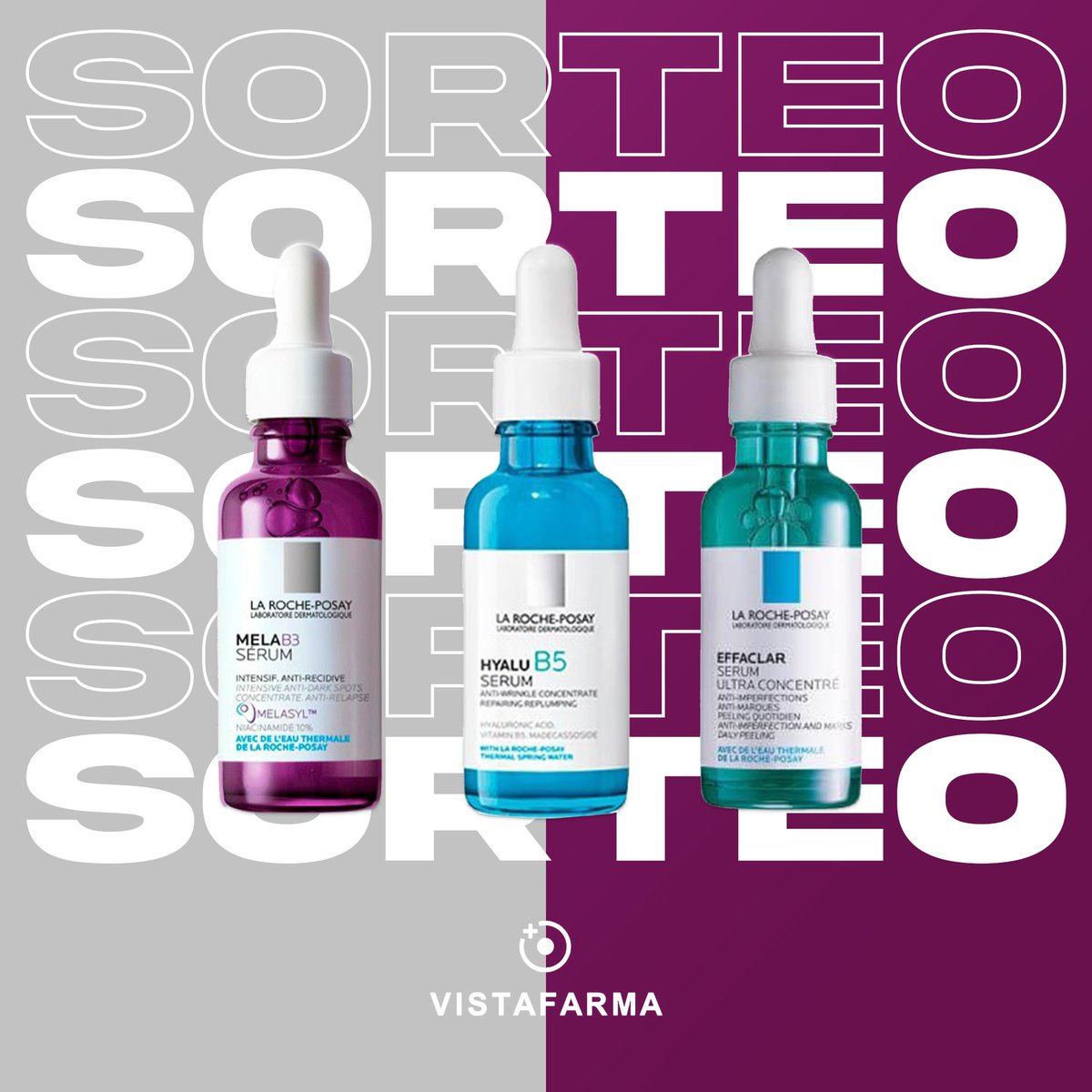 💓SORTEO EN NUESTRO INSTAGRAM 💓

👉Ve a nuestro perfil de IG y gana 3 serums faciales ✨

Conoce la marca aqui: ✨ goo.su/FYsHyf 

#vistafarma #larocheposay #serumsfaciales #SorteoInstagram