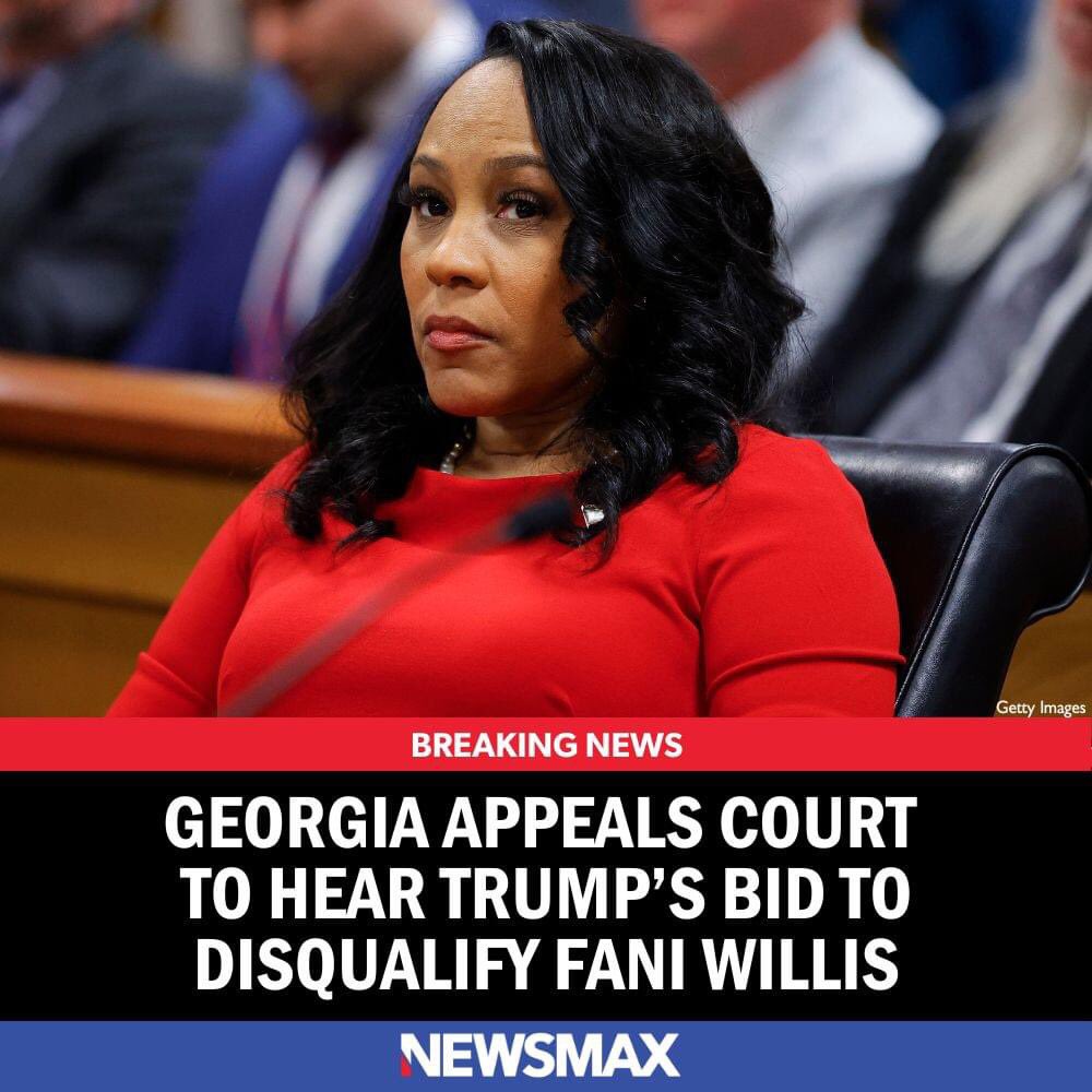 BREAKING NEWS: Georgia's appeals court has agreed to hear former President Donald Trump’s bid to disqualify the district attorney prosecuting him over his attempts to challenge his defeat in the 2020 election.