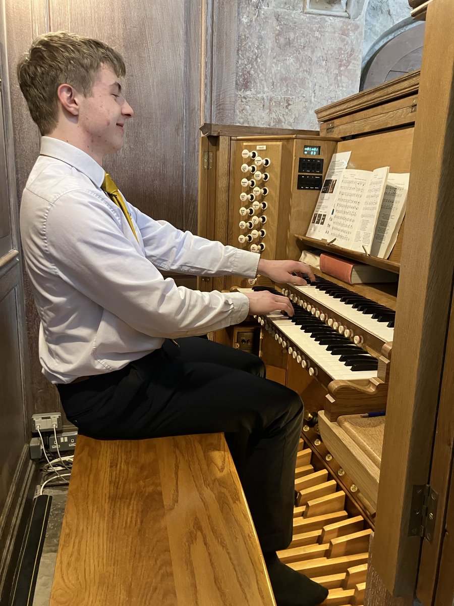 Thank you to Cameron for playing the organ for the final Year 13 Chapel service this morning.