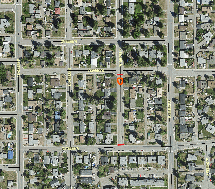 Public Works will have 13th Avenue South, from 7th Street to 10th Street South closed to traffic for most of the day (May 8, 2024) for a water valve replacement. Water will be off for nearby residents from about 9am to 4pm, so the work can be completed. #Cranbrook