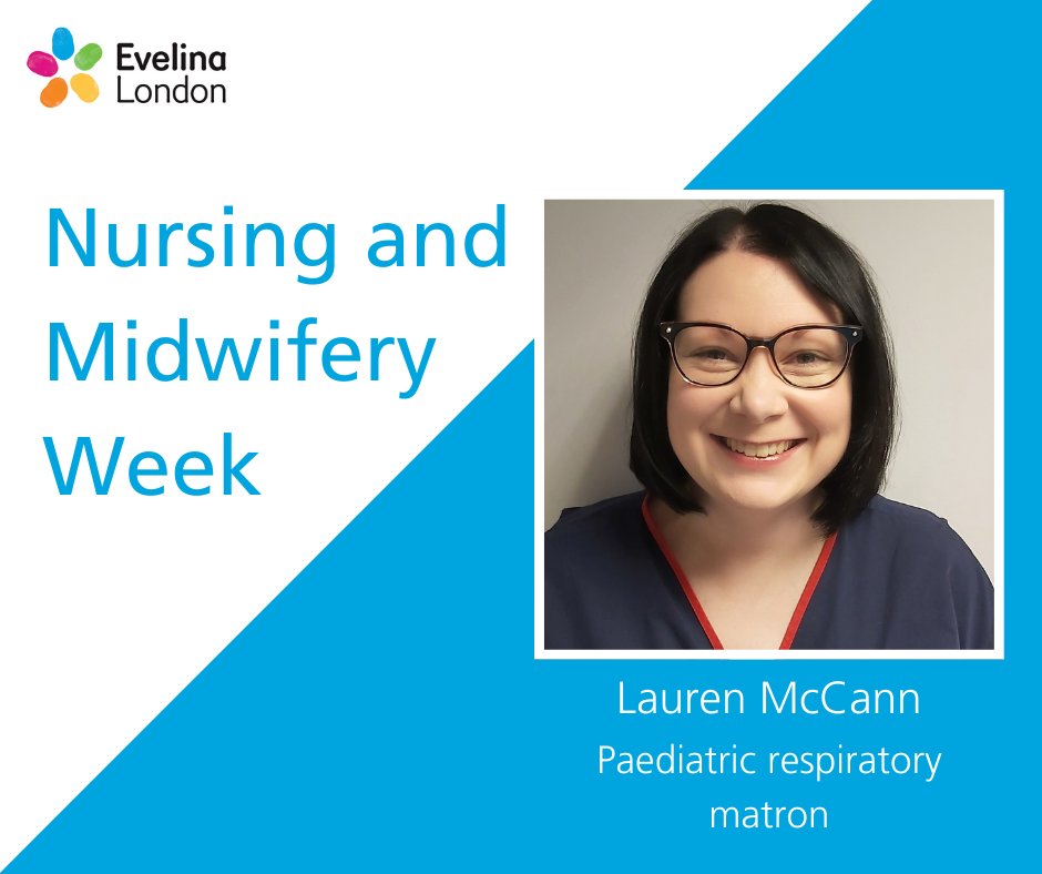 Meet Lauren 👋 She's the matron for our children's respiratory services. She supports our fantastic nurses at Royal Brompton Hospital and Evelina London Children's Hospital who work hard to provide excellent care to the babies and children who need us: evelinalondon.nhs.uk/lauren