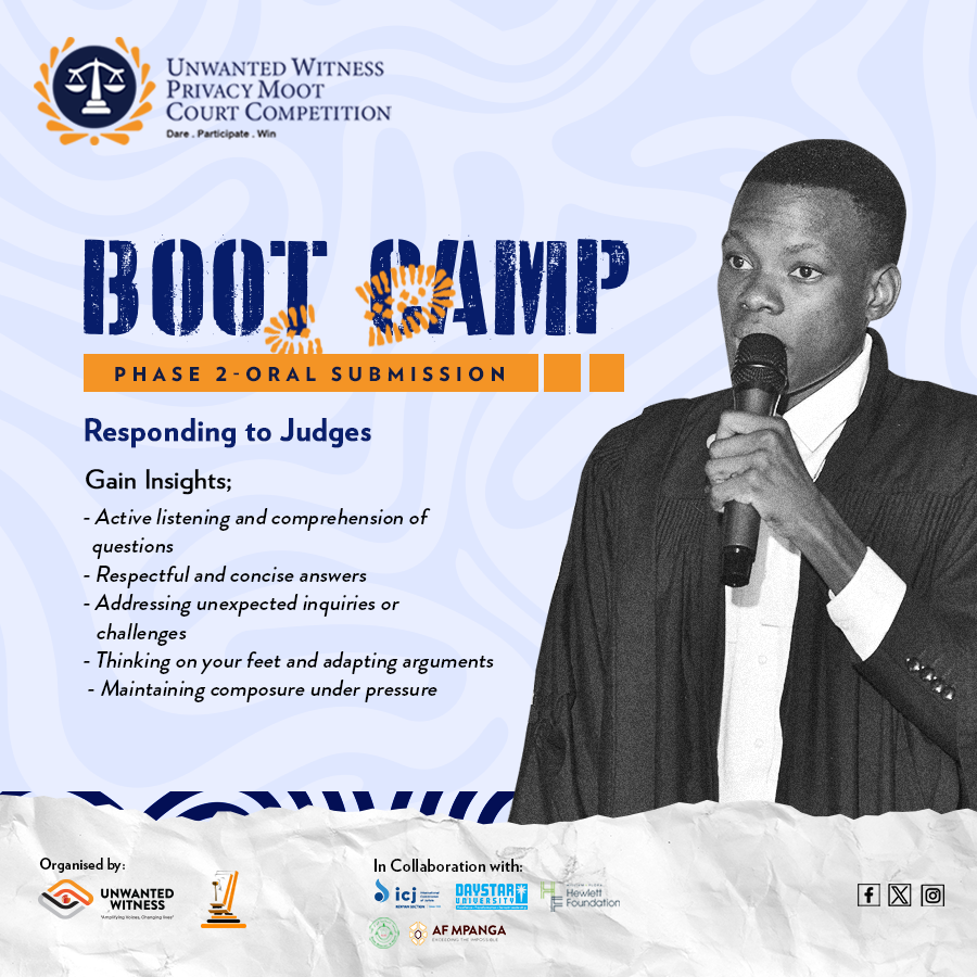 Success in moot court isn't just about having strong arguments and legal prowess. Your ability to respond effectively to judges is equally crucial. Our boot camp - phase 2 is designed to sharpen your oral presentation skills. Register shorturl.at/tyEJK