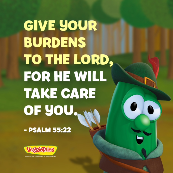 Lay it all at His feet! He will guide you in the rest ✨ #veggietales