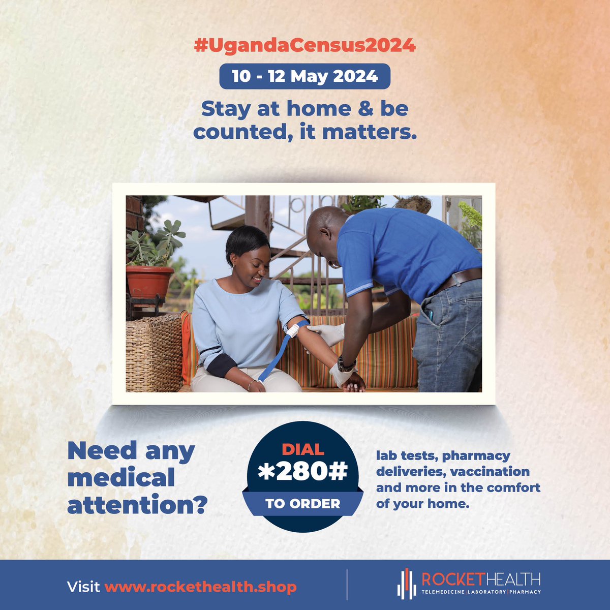 It matters to be counted 📌 #UgandaCensus2024 Dial *280# to access your healthcare needs in the comfort of your home.