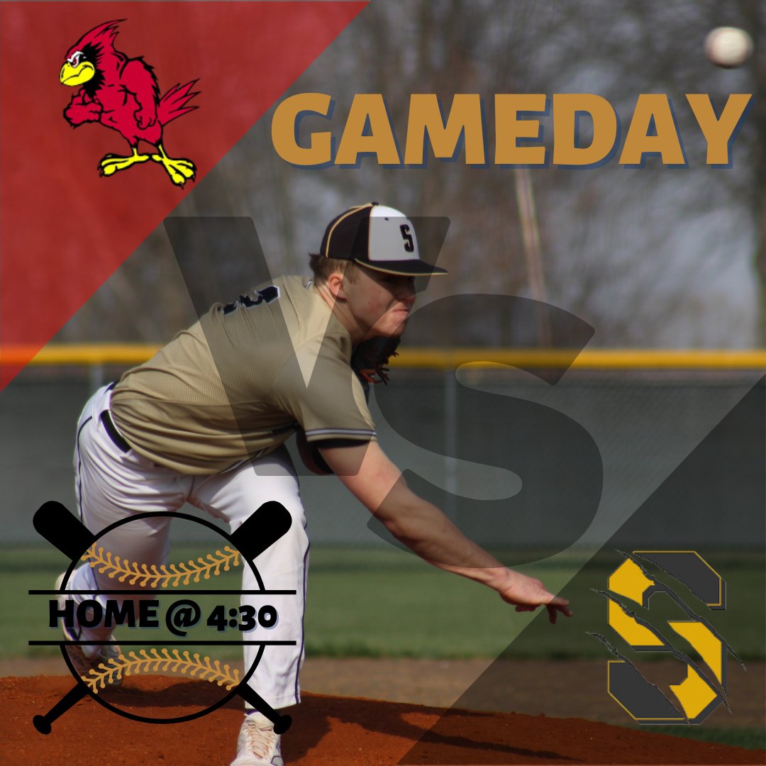 GAMEDAY!! The Baseball team is home today playing against Benton!! Come out and support your savages!!🖤💛⚾️ #homefield #dingers #gooosavages