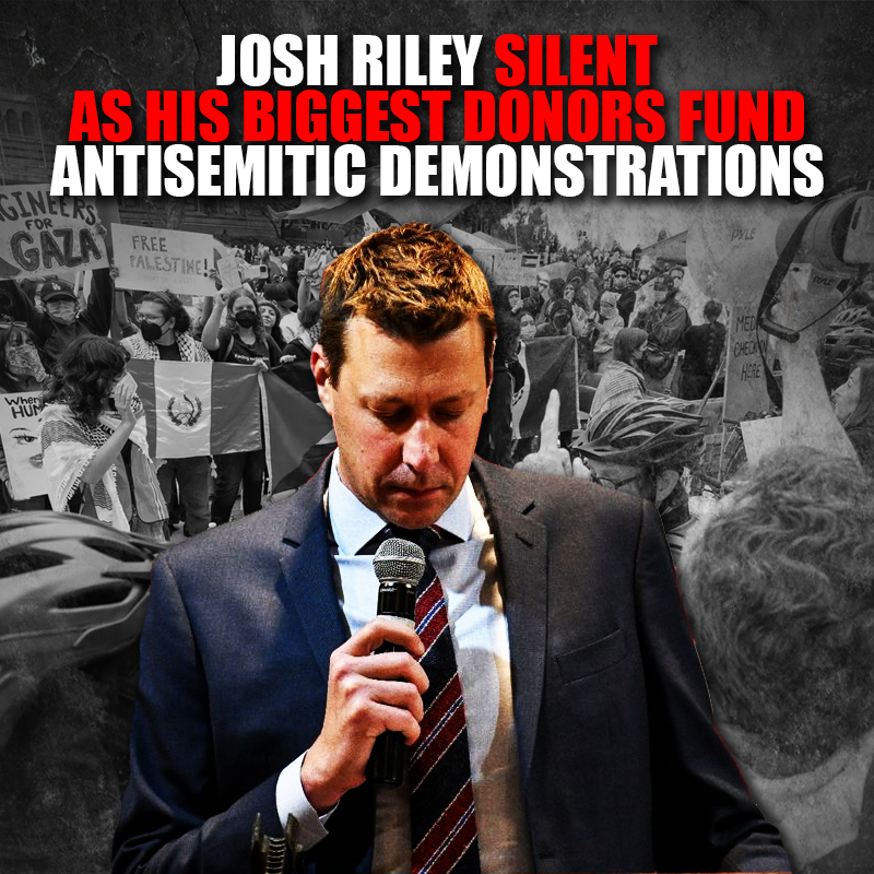 MarcMolinaroNY's tweet photo. @joshrileyue has been silent on antisemitism, now we know why. 
Riley is getting funded by the same people funding the protests and doesn't want to lose the support of these extremists.
Get a backbone. Return the money. Speak out against antisemitism.

https://t.co/oaxfETaniy https://t.co/4MbDEKa0im