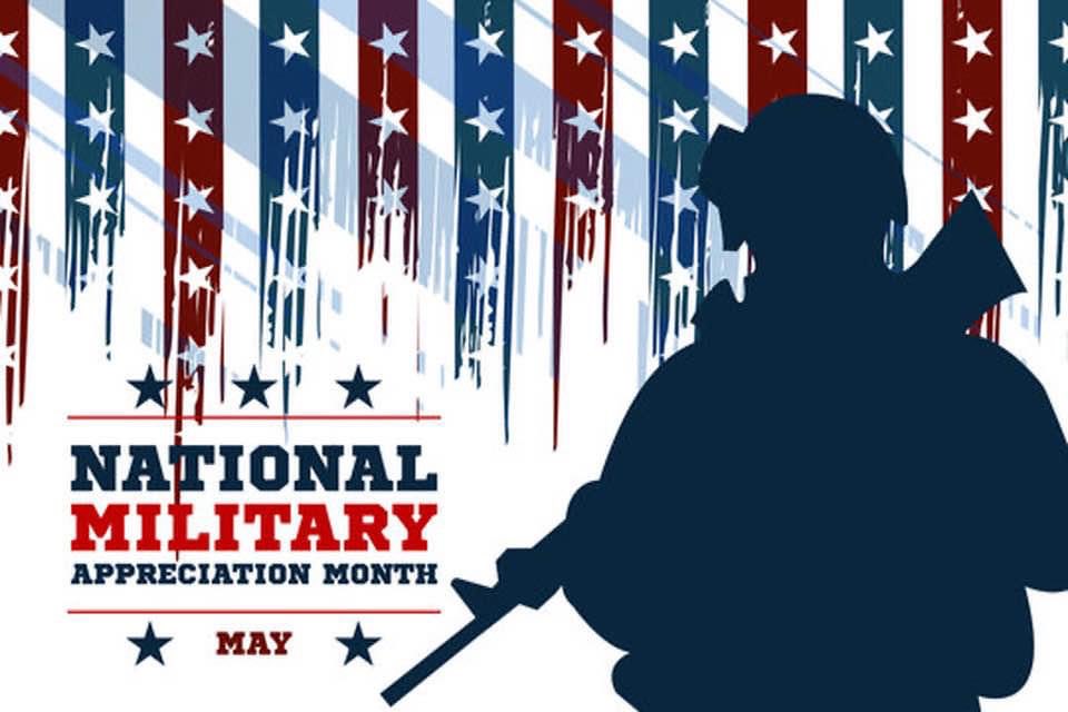 MAY IS NATIONAL MILITARY APPRECIATION MONTH 🇺🇸🇺🇸🇺🇸❤️🤍💙🇺🇸🇺🇸🇺🇸