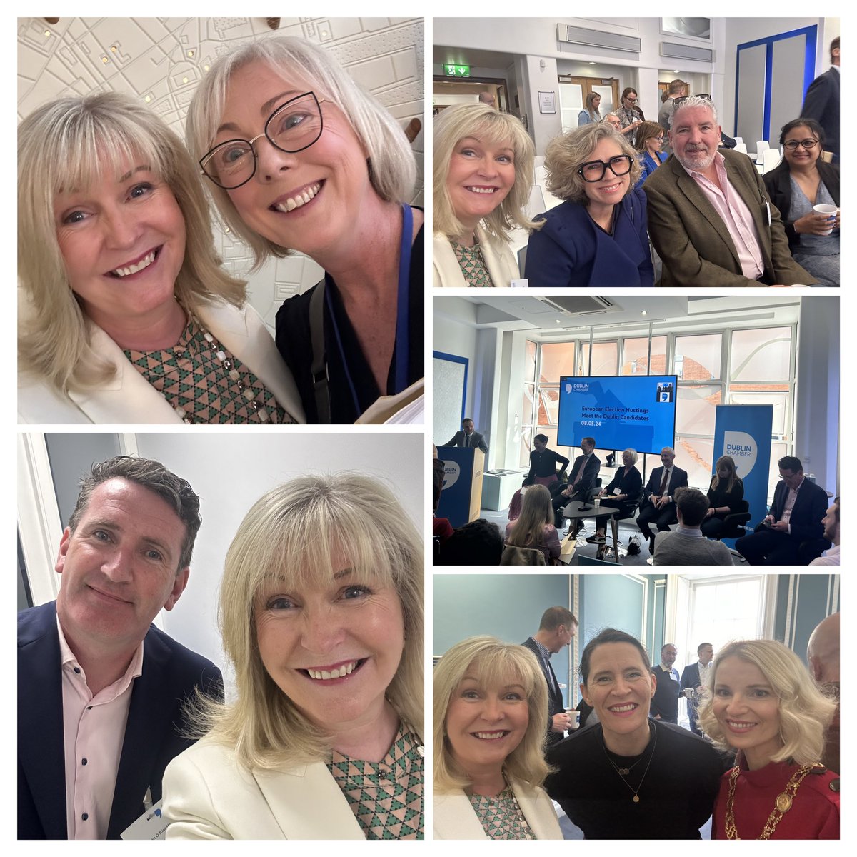 Very informative event thanks to @SiobhanOShea21 & @DubCham team! Great chats with many of the European Election candidates. Thanks to @sineadgibney for mentioning the positive impact of @ncirl, lovely to meet Twitter pal @ReginaDo in person & to chat to @AodhanORiordain 🇮🇪🇪🇺