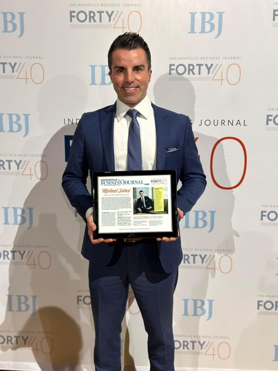 MSG_Indy's tweet photo. We are so excited to announce that MSG President Michael Solari was named one of @IBJnews’ 2024 Forty Under 40 honorees! Congratulations on a well-deserved recognition, Michael.

Read More: https://t.co/pVu3SM1ZIZ (https://t.co/pVu3SM1ZIZ) https://t.co/4BR48f4OBV