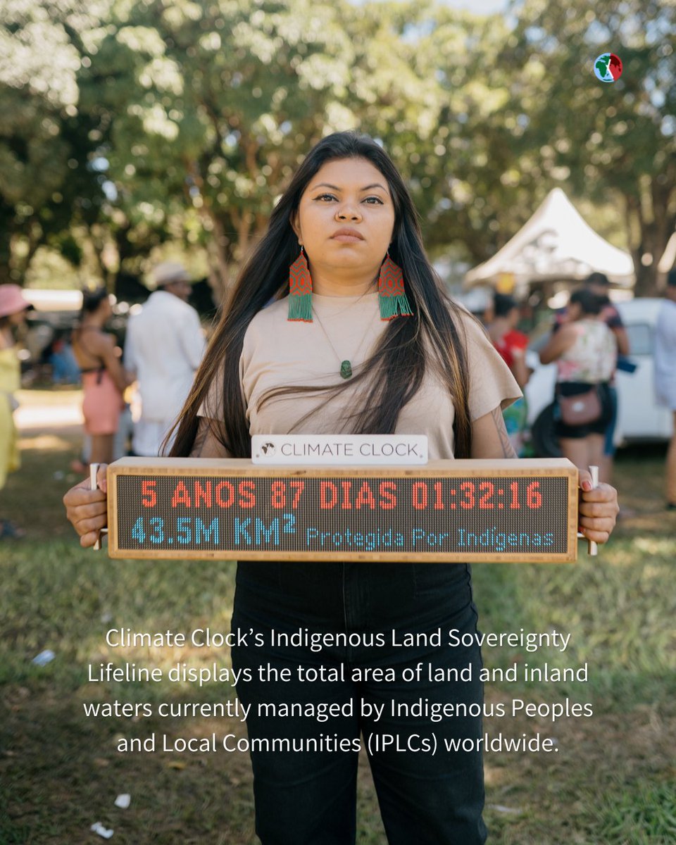 Did you know that Indigenous communities are critical stewards of the planet’s natural carbon sequestration capacity?Our Indigenous Land Sovereignty Lifeline displays the total area of land & inland waters managed by Indigenous Peoples and Local Communities worldwide.#ActInTime