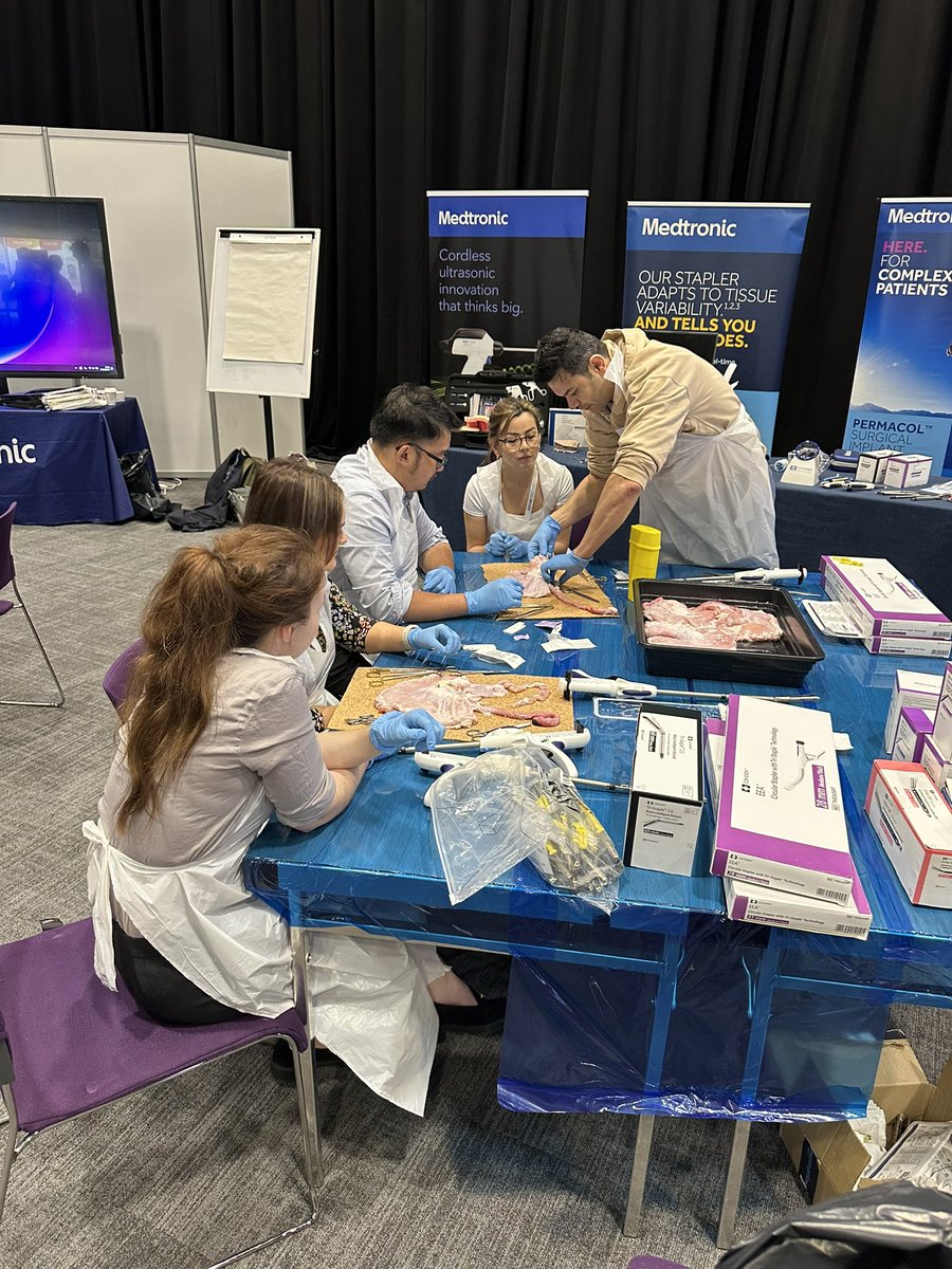 Plenty of hands on practical courses at #asgbi2024. We're delighted to collaborate with some many organisations as part of our commitment to improving training and supporting trainees @NottFoundation @Ethicon @baxter_intl