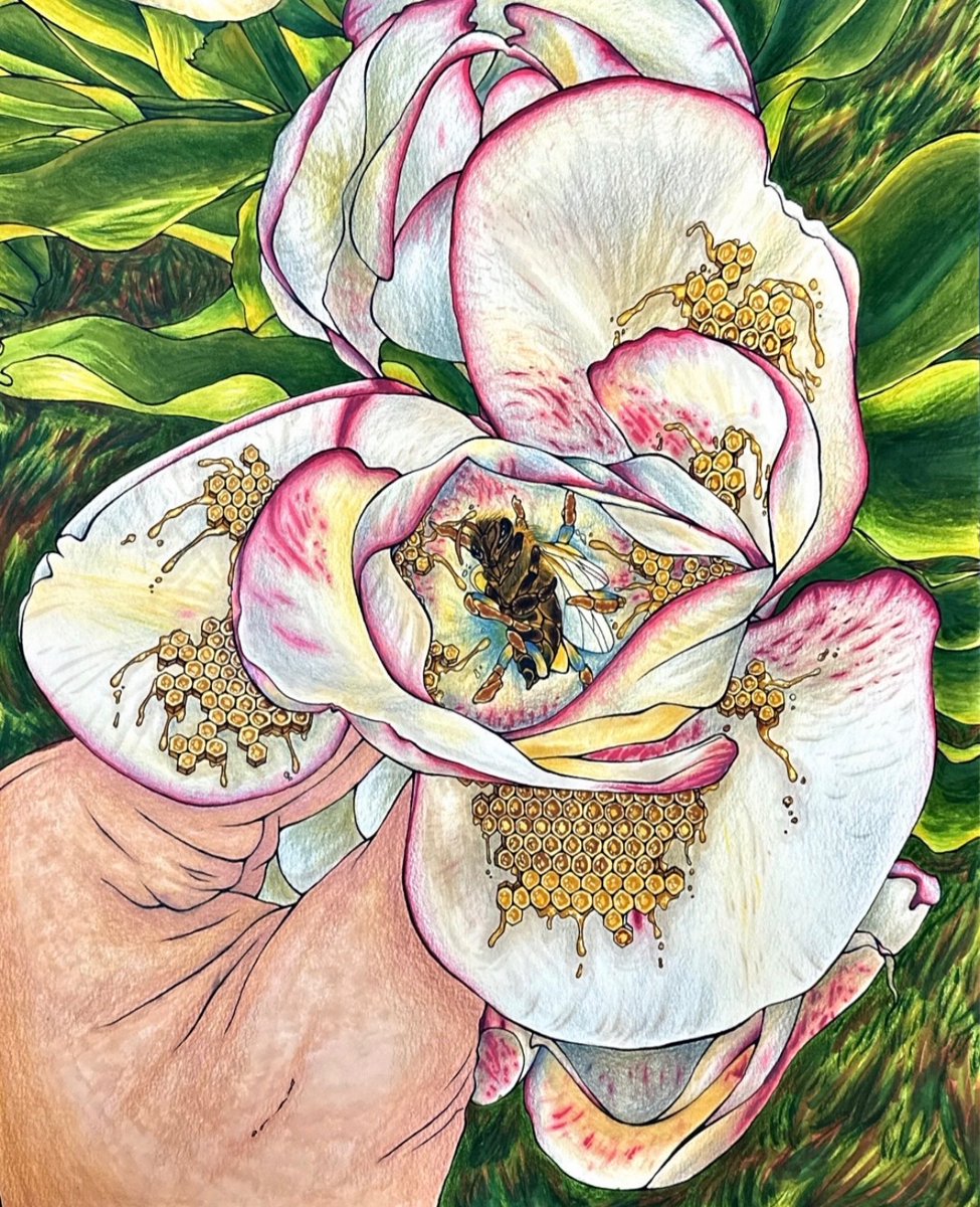 chssunsquad's tweet photo. Go vote for out CHS art students for the Iowa Congressional Art Competition with the link - this work is “Iowa Honey” 🍯 
https://t.co/8yWMn9H2WK https://t.co/EXuDupIBcd