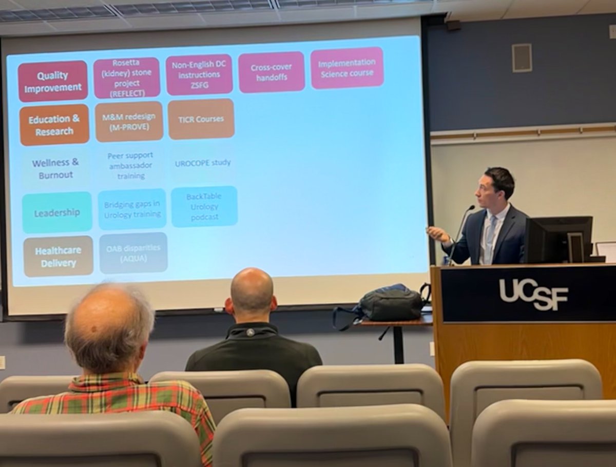 @FloMaxBowman shows what you can accomplish in a research year @UCSFUrology and shares his impact and insight on various QI projects throughout the year. 🥇 UCSF GME Excellent and Innovation award 2023 🥇 AUA E-QIPS Competition 2023