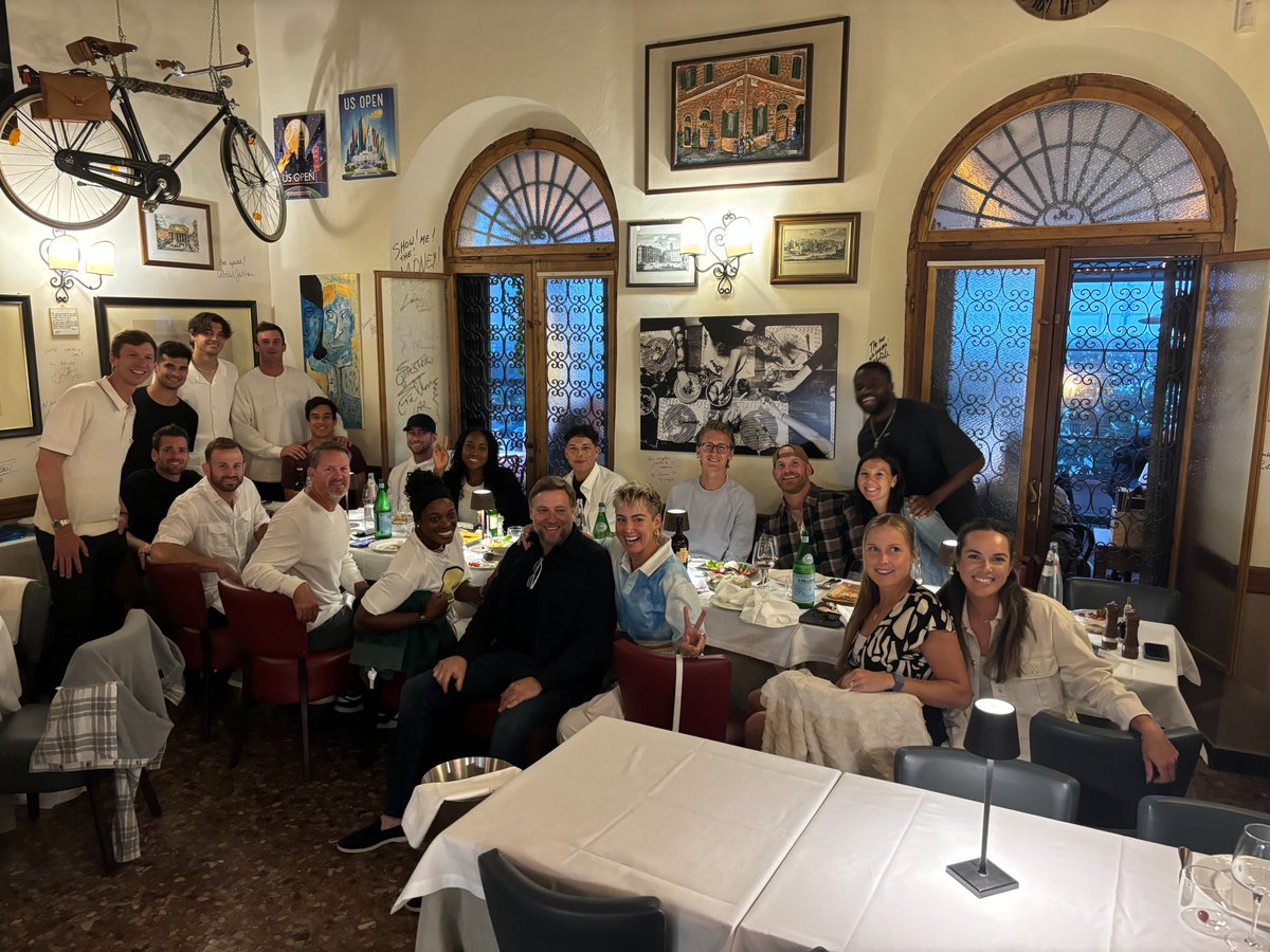 Team dinner! 🍝

🇺🇸 players got together in Rome ahead of the event.