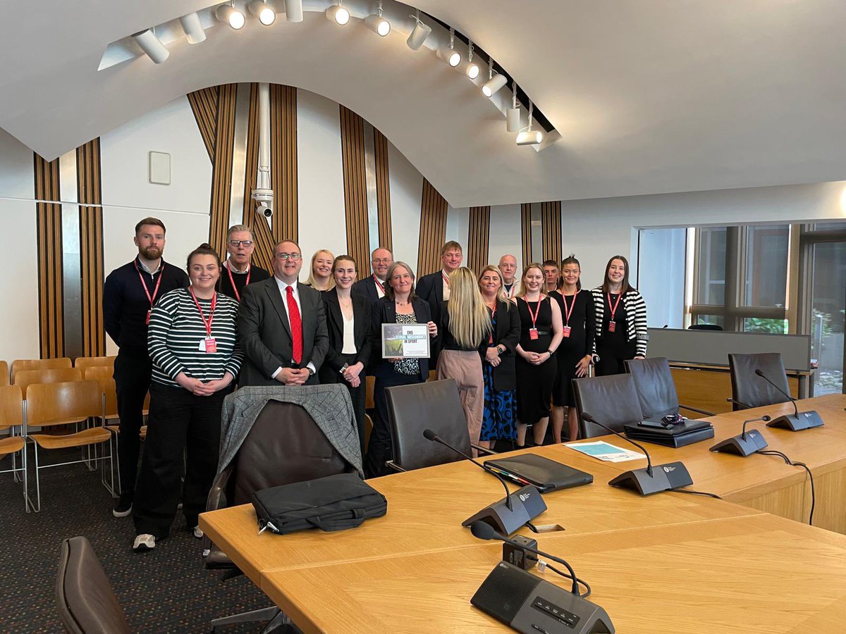 Thank you to @PFOKane MSP for hosting the ESMIS Roundtable at @ScotParl today. Grateful to all those who attended including representatives from @ScottishFA, @scottishrugby & @PFAScotland. Thanks go to the Minister, @MareeToddMSP for your continued support (1/3)