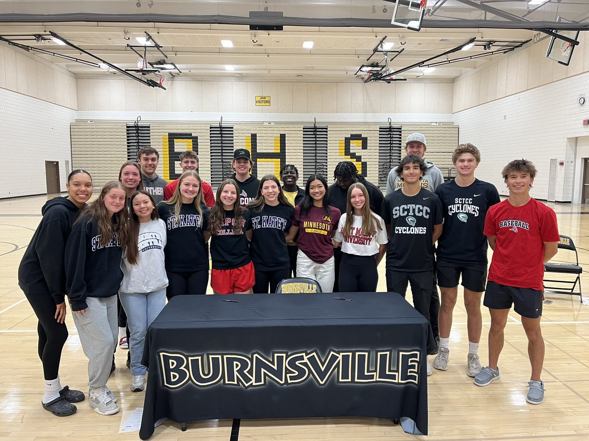 BHS Athletics (@burnsvillesport) on Twitter photo Congratulations to our 2024 Spring College Athlete Signees! We are so proud of this group and can’t wait to see what they do at the next level! #One91 <a href="/BurnsvilleHS/">Burnsville High School</a> <a href="/ISD191/">Burnsville-Eagan-Savage School District 191</a>
isd191.org/discover/blog/… Congratulations to our 2024 Spring College Athlete Signees! We are so proud of this group and can’t wait to see what they do at the next level! #One91 <a href="/BurnsvilleHS/">Burnsville High School</a> <a href="/ISD191/">Burnsville-Eagan-Savage School District 191</a>
isd191.org/discover/blog/…
