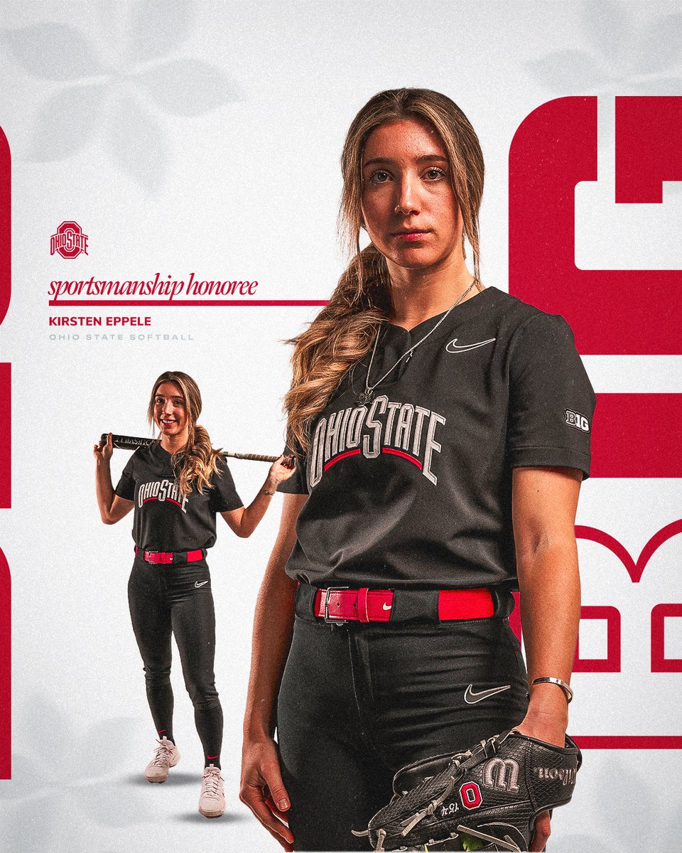 𝐒𝐏𝐎𝐑𝐓𝐒𝐌𝐀𝐍𝐒𝐇𝐈𝐏 𝐇𝐎𝐍𝐎𝐑𝐄𝐄 ⭐️ For what she does both on and off the field, every team needs someone like @kirsteneppele on it. #GoBucks