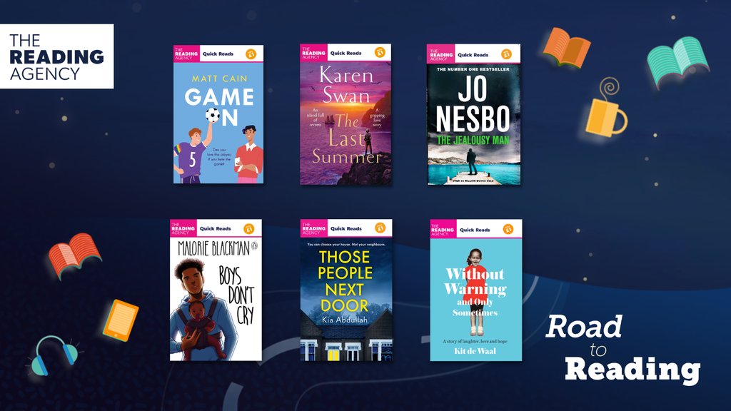 Not sure what to read for your #RoadtoReading?

Our #QuickReads are short books by bestselling authors; a great way to start your reading journey 📚

Find out more 👉 worldbooknight.org/books