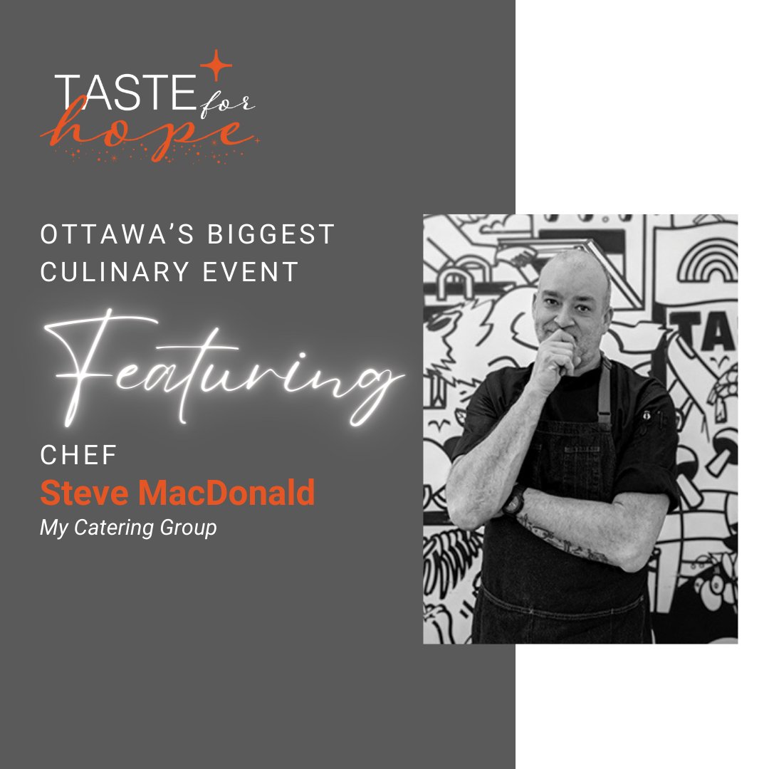 My Catering Group crafts unforgettable taste experiences. Combining a commitment to excellence, creativity, & to buying local, My Catering Group, Owner/Chef Norm Aitken, & Chef Steve MacDonald are a new addition to #TasteforHope2024! Get your tickets now: tasteforhopesgh.ca