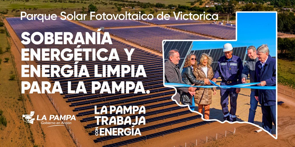 Un hito en la transición energética pampeana 🙌🏼 ☀️ El Parque Solar ayuda a mejorar la calidad de vida en la Provincia: ✅Mejorando la calidad del servicio ⬆️Aumentando la oferta de energía ⚙️Generando nuevos puestos de trabajo ⚡Promoviendo energías limpias @secenergiaminlp