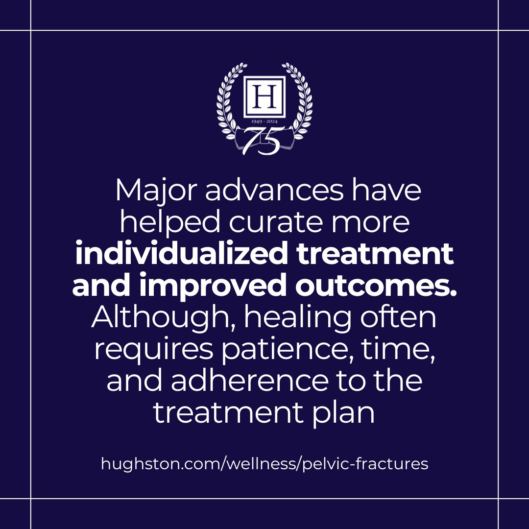 Overcoming pelvic fractures can be challenging, but with the right approach, you can facilitate healing and regain mobility. Our highly trained orthopaedic surgeons are standing with you. Visit hughston.com/wellness to learn more! 

#orthopaedics #healthalert #pelvicfracture