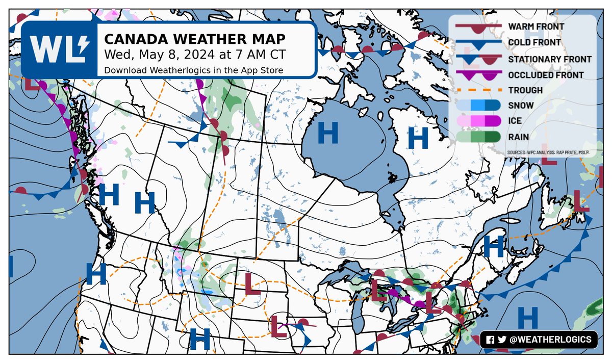 Canada weather map - Wednesday, May 8, 2024

#bcwx #abwx #skwx #mbwx #onwx #meteoqc #nbwx #nswx #pewx #nlwx