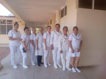 Mesa taller en Saludo al Día Internacional de la Enfermería desde #SanctipíritusEnMarcha en el Centro Psicopedagógico Espirituano