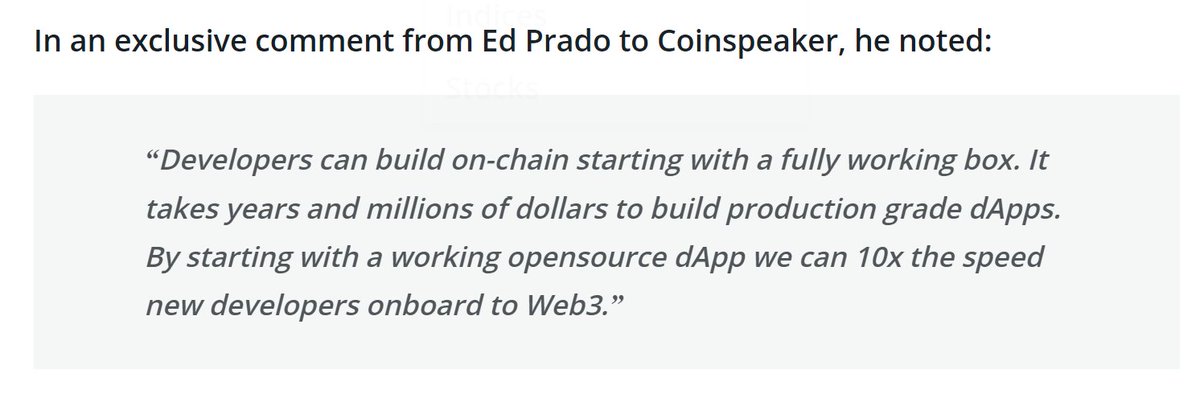 Thanks for the kind words @coinspeaker - we're excited to be open sourcing $$ millions of dollars of our IP for the benefit of the #web3community 🦾