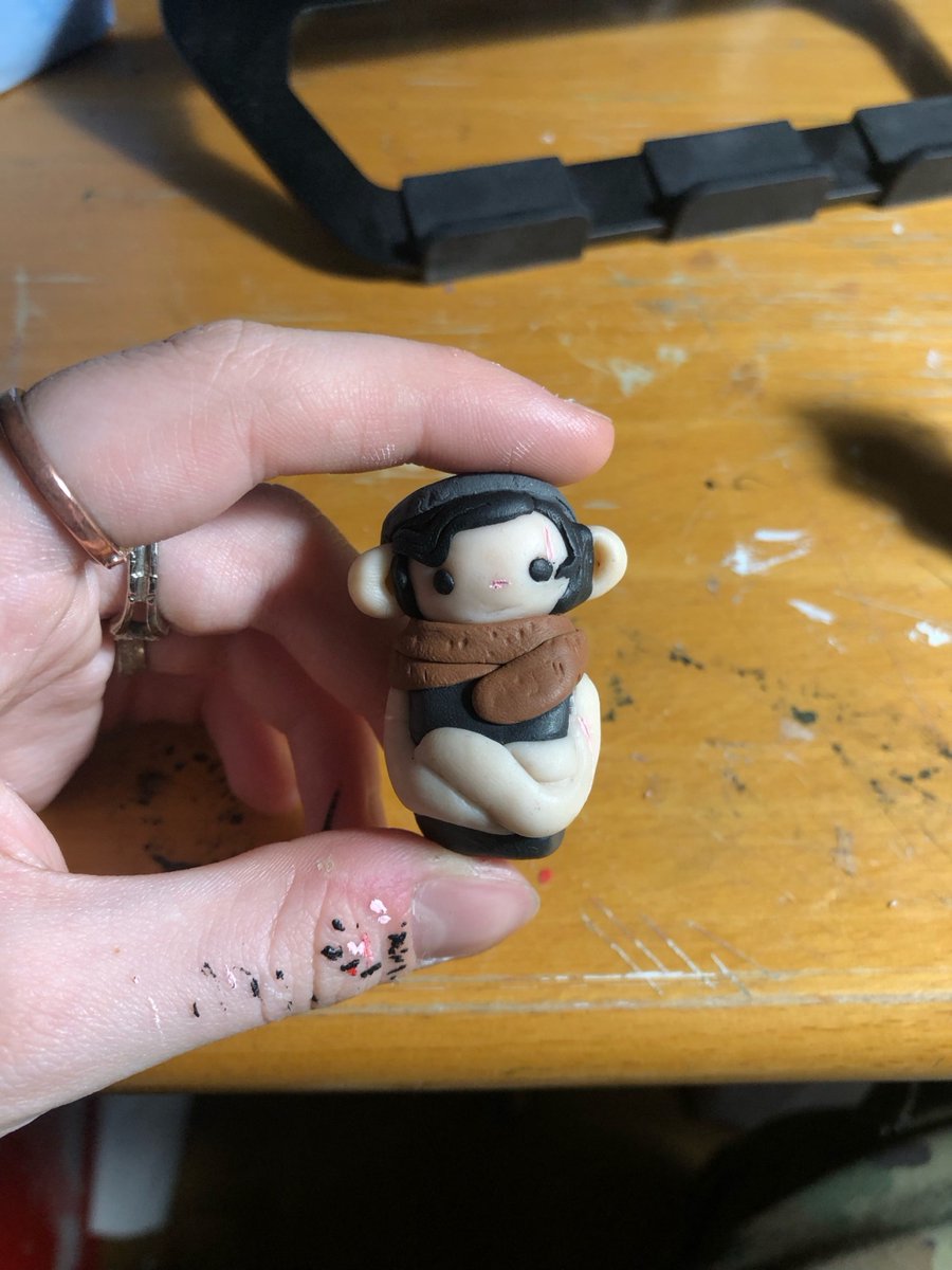 mini Pavel and Anna from Metro Last Light with fimo