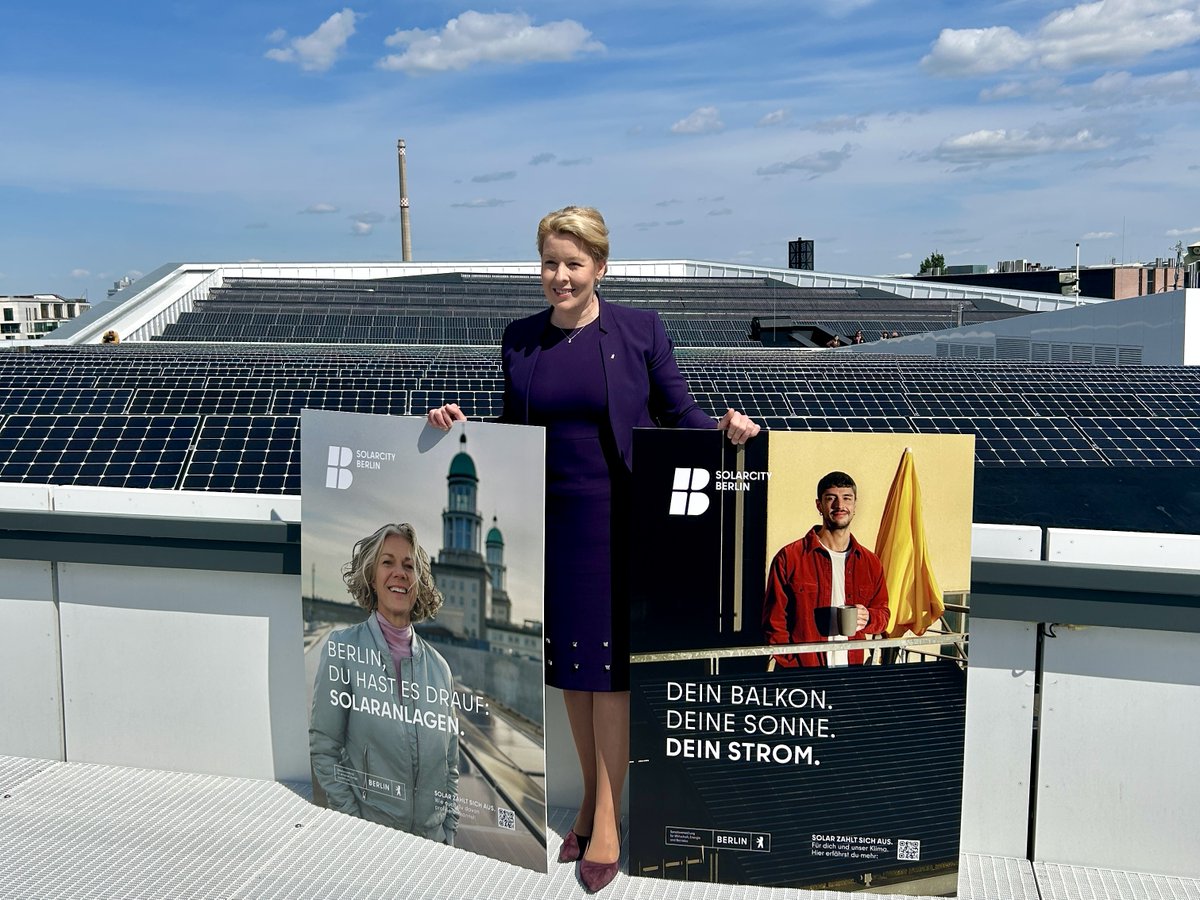 In #Berlin startet eine neue Kampagne für den #Solarausbau. Unter dem Motto „Solar zahlt sich aus“ informieren wir Haushalte und Unternehmen über Förderung und Beratung rund um die Solarenergie. Weitere Informationen: 👉solarcity.berlin 👉berlin.de/sen/web/presse…