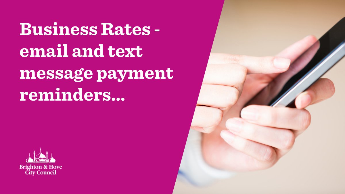 We’re sending out email and text message reminders today to help city businesses stay on top of their Business Rates payments 📱 Learn more about what we're doing and how to identify the messages 👉 ow.ly/P3Up50Rzg7V