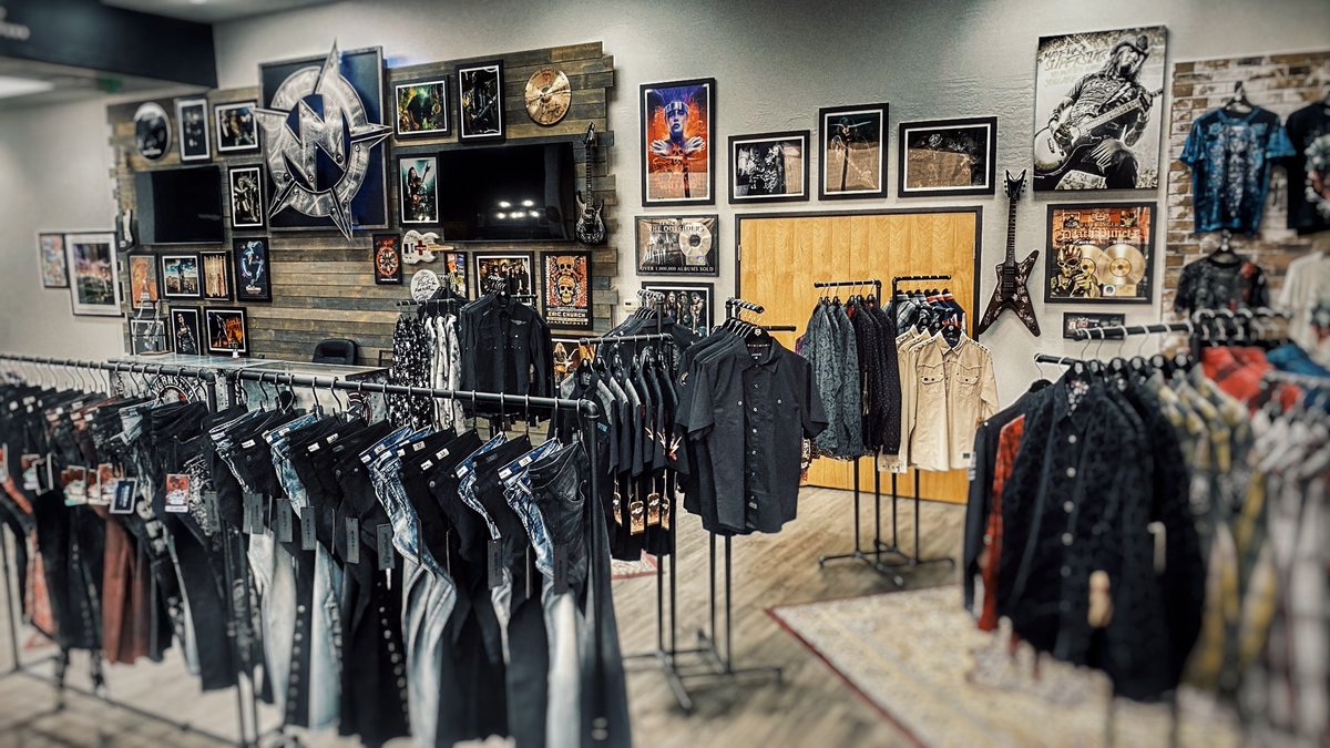 You can't stop Rock n' Roll ... Come see us in our NEW Goodyear Arizona Store! OPEN TO THE PUBLIC - wornstar.com/wornstar-store HOURS: TUES-SAT 10A-6P ADDRESS: 540 N Bullard Ave, Suite 23-24, Goodyear, AZ, USA #wornstar #wornstarclothing #wornstarstore #inpersonshopping