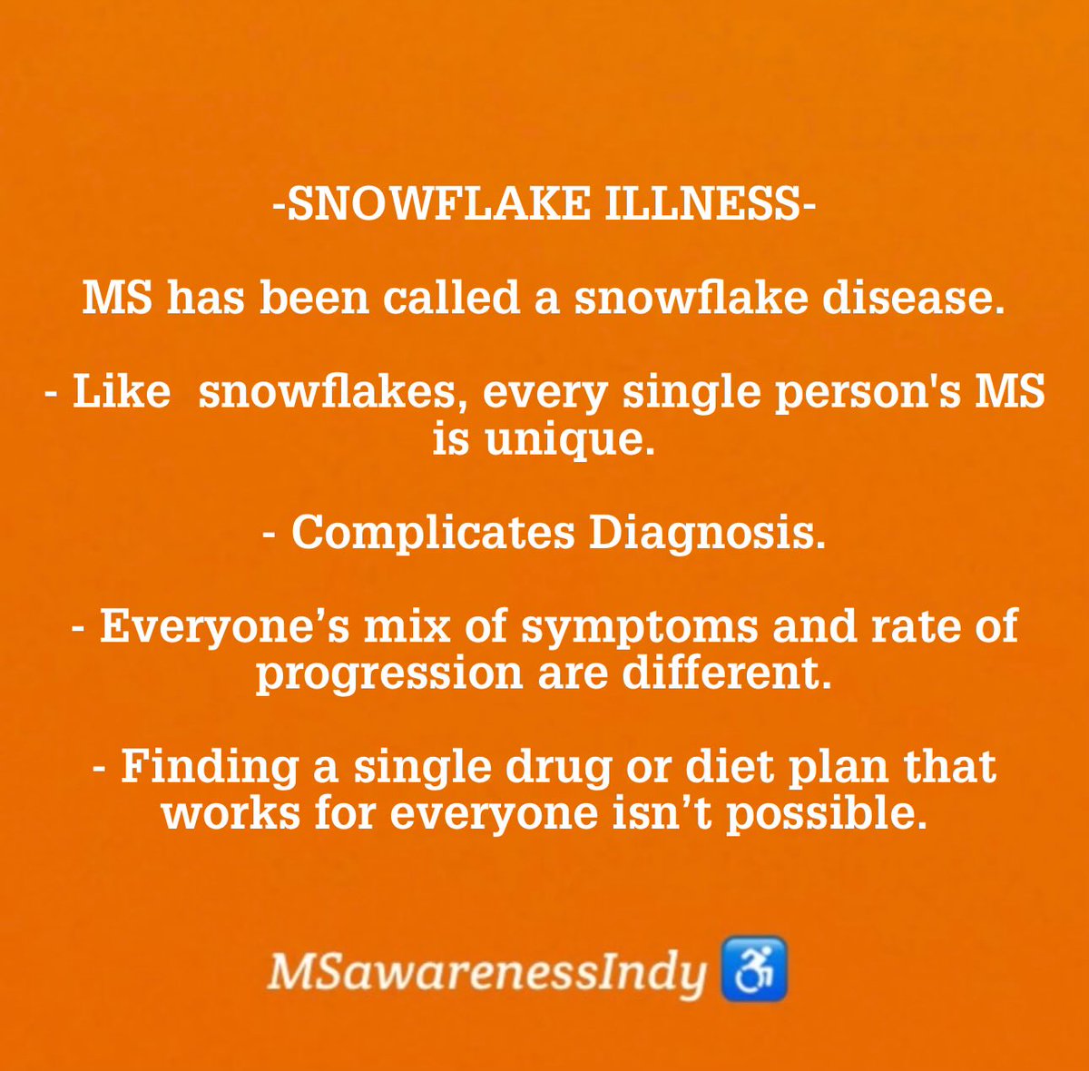 Chronic Illness #TermOfTheDay 

-SNOWFLAKE ILLNESS-