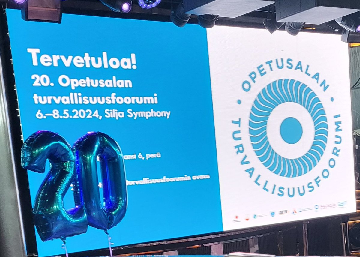 Opetusalan turvallisuusfoorumissa mukana yli sata tulisieluista kasvattajaa @Kids_SaveLives @ONNI_hanke @TaitajaSM @laureauas @EmnetTarer @Sakkyfi @helsinki @Kuopionkaupunki @TeamRaumanLukko @raumafi