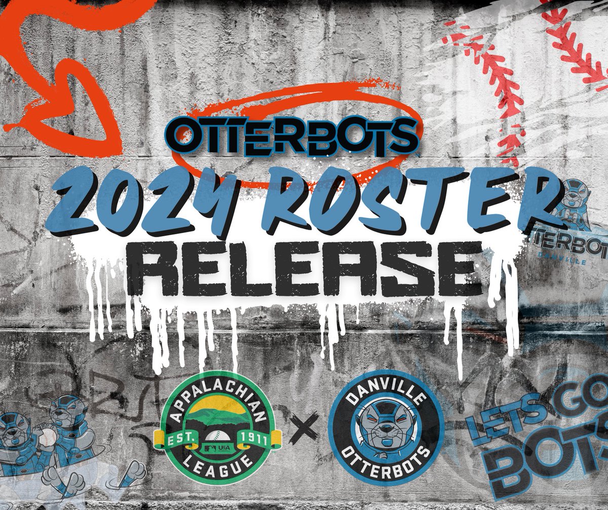BREAKING: Otterbots announce 2024 roster! Four returners, including 2023 All Star IF Callan Moss and Danville-native RHP Raymond Ladd, highlight the star-studded group set to take the league by storm under new manager, Mickey Tettleton. FULL RELEASE: appyleague.com/danville/news/…